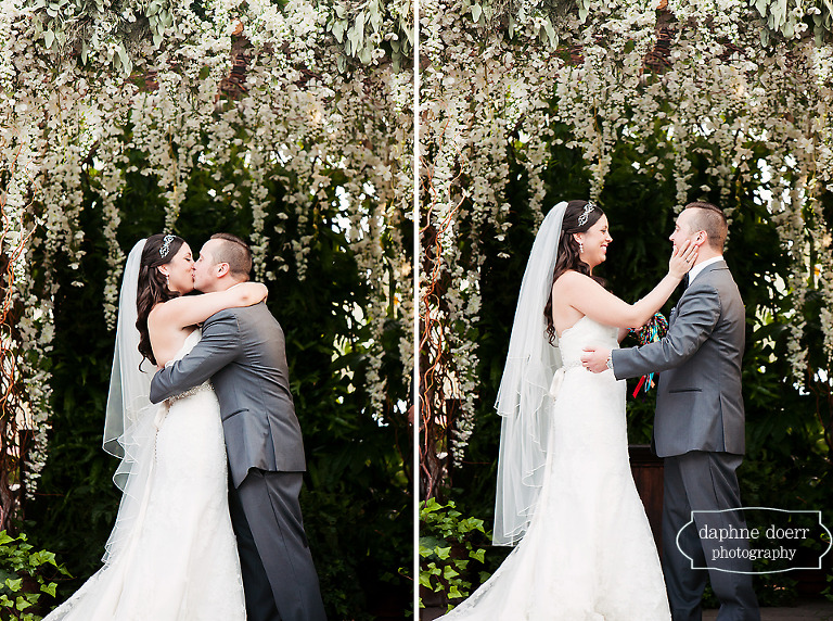 First kiss as Mr. & Mrs. Lyons
